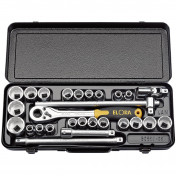 Elora Metric and Imperial Socket Set, 1/2 Sq. Dr. (28 Piece)