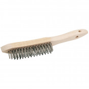 Stainless Steel 4 Row Wire Scratch Brush, 310mm