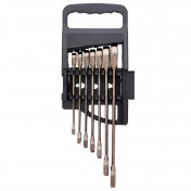 Draper HI-TORQ® Metric Ratcheting Combination Spanner Set, Black (7 Piece)