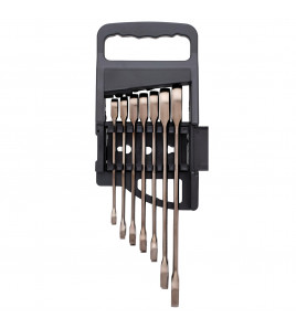 Draper HI-TORQ® Metric Ratcheting Combination Spanner Set, Black (7 Piece)