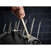 Draper HI-TORQ® Metric Ratcheting Combination Spanner Set, Black (7 Piece)