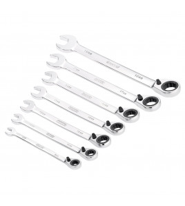 Draper HI-TORQ® Metric Reversible Ratcheting Combination Spanner Set (7 Piece)