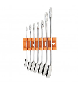 Draper HI-TORQ® Metric Reversible Ratcheting Combination Spanner Set (7 Piece)