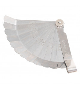 12 Blade Metric and Imperial Angled Tappet Gauge