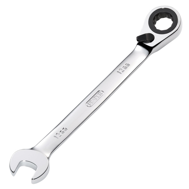 Draper HI-TORQ® Metric Reversible Ratcheting Combination Spanner, 12mm