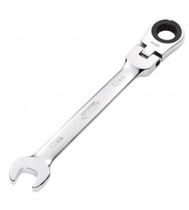 Draper HI-TORQ® Metric Flexible Head Ratcheting Combination Spanner, 12mm