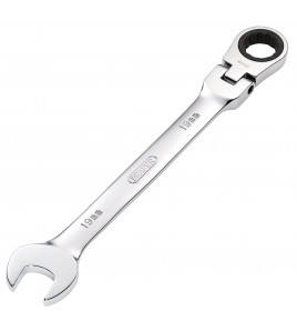 Draper HI-TORQ® Metric Flexible Head Ratcheting Combination Spanner, 19mm