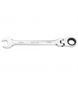 Draper HI-TORQ® Metric Flexible Head Ratcheting Combination Spanner, 19mm