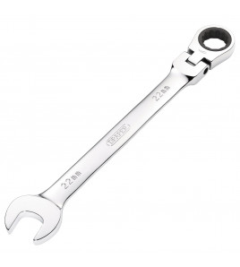Draper HI-TORQ® Metric Flexible Head Ratcheting Combination Spanner, 22mm