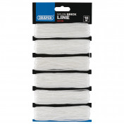 Nylon Brick Line, 18m, White (Pack of 6)