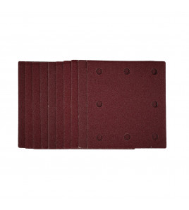 1/4 Sanding Sheets with Hook and Loop, 115 x 105mm, 80 Grit (Pack of 10)