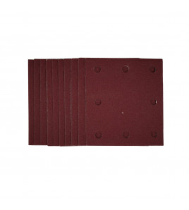 1/4 Sanding Sheets with Hook and Loop, 115 x 105mm, 120 Grit (Pack of 10)