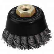 Draper Expert Steel Twist-Knot Wire Cup Brush, 60mm, M10