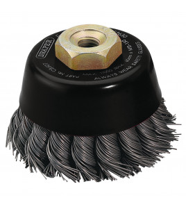 Draper Expert Steel Twist-Knot Wire Cup Brush, 60mm, M10