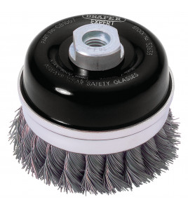 Draper Expert Steel Twist Knot Wire Cup Brush, 100mm, M14