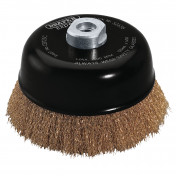 Draper Expert Brassed Steel Crimped Wire Cup Brush, 125mm, M14