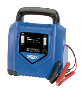 6V/12V Battery Charger, 7.0A, 10-75Ah