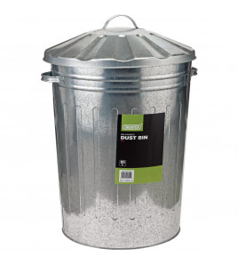 Galvanised Dust Bin, 85L
