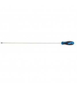 Extra Long Reach Soft Grip PZ Type Screwdriver, No.1 x 450mm
