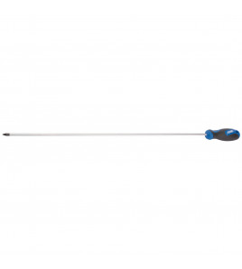 Extra Long Reach Soft Grip PZ Type Screwdriver, No.1 x 450mm