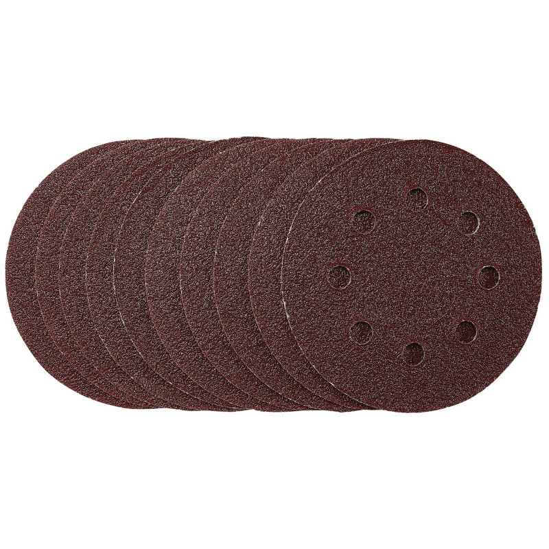 Sanding Discs, 115mm, 40 Grit, Hook & Loop (Pack of 10)