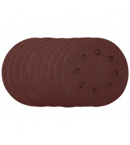 Sanding Discs, 115mm, 120 Grit, Hook & Loop (Pack of 10)