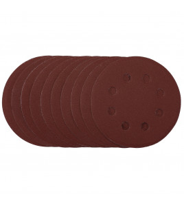 Sanding Discs, 115mm, 240 Grit, Hook & Loop (Pack of 10)