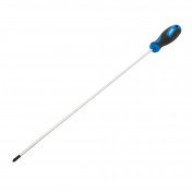 Extra Long Reach Soft Grip Cross Slot Screwdriver, No.2 x 450mm