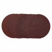 Sanding Discs, 115mm, Hook & Loop, Assorted Grit, (Pack of 10)