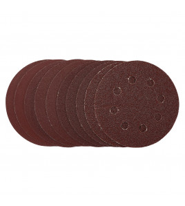 Sanding Discs, 115mm, Hook & Loop, Assorted Grit, (Pack of 10)