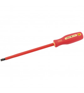 Fully Insulated Plain Slot Screwdriver, 8 x 200mm (Sold Loose)