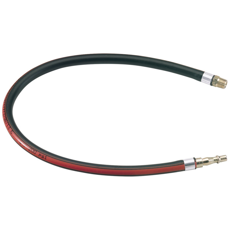 Air Line Whip Hose, 600mm, 1/4 BSP