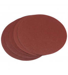Assorted Self-Adhesive Aluminium Oxide Sanding Discs, 200mm (Pack of 5)