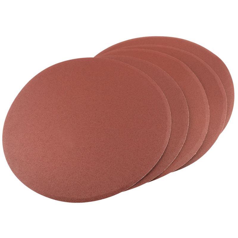Self-Adhesive Aluminium Oxide Sanding Discs, 200mm, 120 Grit (Pack of 5) - Discontinued