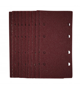 1/3 Sanding Sheets with Hook and Loop, 93 x 190mm, 40 Grit (Pack of 10)