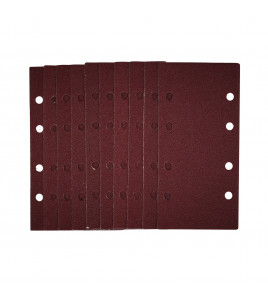1/3 Sanding Sheets with Hook and Loop, 93 x 190mm, 80 Grit (Pack of 10)