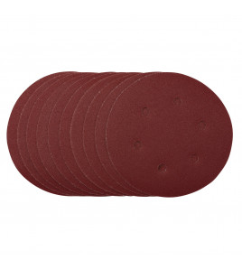 Sanding Discs, 150mm, Hook & Loop, 120 Grit, (Pack of 10)