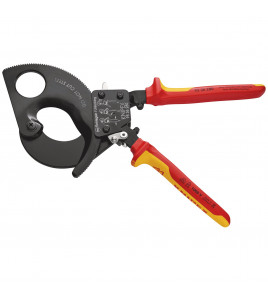 KNIPEX 95 36 280 VDE Heavy Duty Cable Cutter, Ratchet Action, 280mm