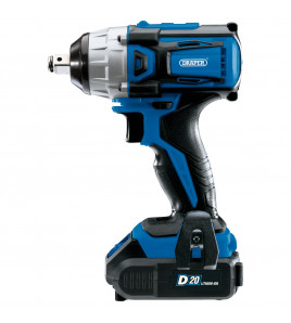 D20 20V Brushless Impact Wrench, 1/2 Sq. Dr., 250Nm, 2 x 2.0Ah Batteries, 1 x Charger