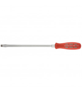 Draper Expert Plain Slot Flared Tip Long Pattern Mechanics Screwdriver, 9.5 x 250mm