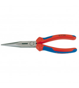 KNIPEX 26 12 200 SBE Long Nose Pliers with Heavy Duty Handles, 200mm