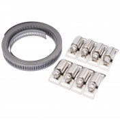 Wide Hose Clamp Set, 12mm