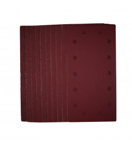 1/2 Sanding Sheets with Hook and Loop, 115 x 230mm, Assorted Grit (Pack of 10)