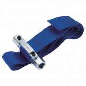 Oil Filter Strap Wrench, 3/8 and 1/2 Sq. Dr.,