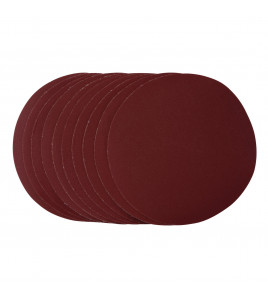 Sanding Discs, 180mm, Hook & Loop, 320 Grit, (Pack of 10)