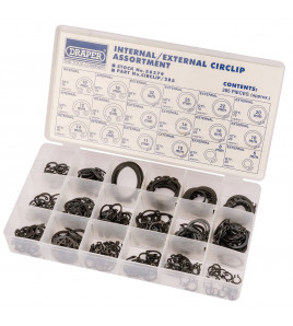 Internal and External Circlip Assortment (285 Piece)