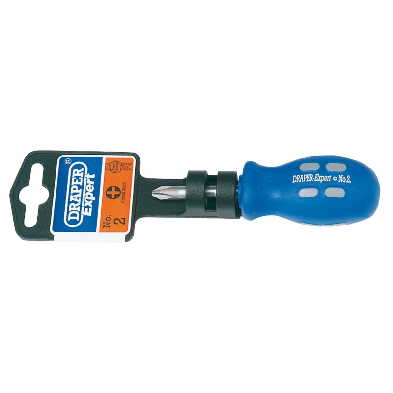 Draper Expert Cross Slot Mechanics Screwdriver, No.2 x 38mm