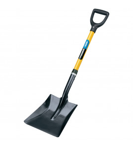 Square Mouth Builders Shovel with Fibreglass Shaft
