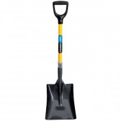 Square Mouth Builders Shovel with Fibreglass Shaft