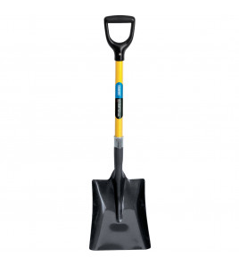 Square Mouth Builders Shovel with Fibreglass Shaft